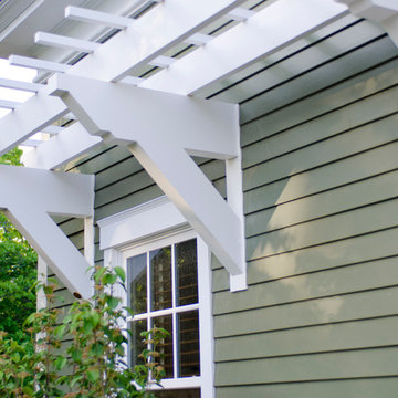 DIY Blog Cabin - Trex Pergola