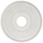 Udecor - MD-5123 Ceiling Medallion, Piece - Ceiling medallions and domes are manufactured with a dense architectural polyurethane compound (not Styrofoam) that allows it to be semi-flexible and 100% waterproof. This material is delivered pre-primed for paint. It is installed with architectural adhesive and/or finish nails. It can also be finished with caulk, spackle and your choice of paint, just like wood or MDF. A major advantage of polyurethane is that it will not expand, constrict or warp over time with changes in temperature or humidity. It's safe to install in rooms with the presence of moisture like bathrooms and kitchens. This product will not encourage the growth of mold or mildew, and it will never rot.