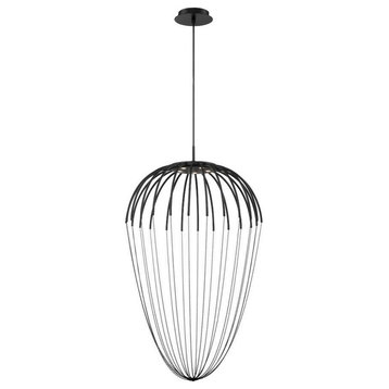 22.5W 5 LED Pendant in Scandinavian Transitional Style - 2 Inches Wide by 34.5