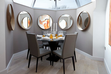 Dining room in London.