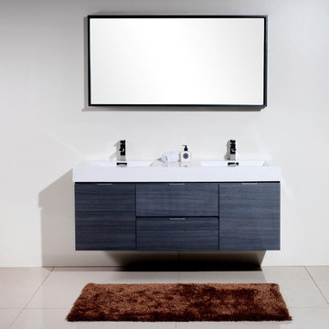 Bliss Wall Mount Modern Bathroom Vanity