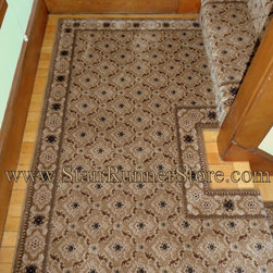 Double Landing Stair Runner Installations - Hall And Stair Runners