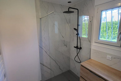 Idées déco pour une salle de bain classique.