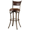 Drummond Rubbed Pewter Swivel Bar Stool