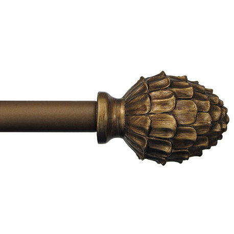 Pineapple Curtain Rod, 48"-84"