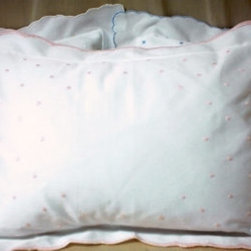 Classic Crib Pillow with Monogram - Baby Bedding