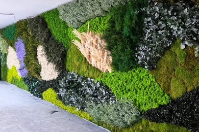 Réalisation d'un jardin design.