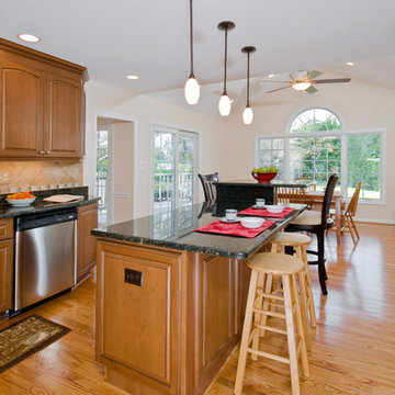 McLean Kitchen Renovation Opens To Beautiful Outdoor Structures