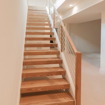 Project #48 | Contemporary Staircase with Warm Tones