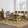 Norman Reclaimed Pine 95inch Ext Dining Table Distressed Natural by Kosas Home
