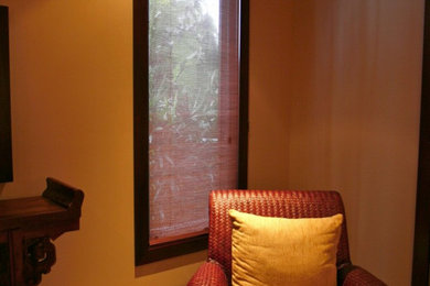 Inspiration for a tropical guest bedroom remodel in Hawaii with yellow walls