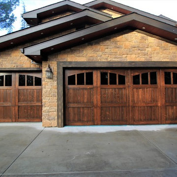 Stained Garage Doors