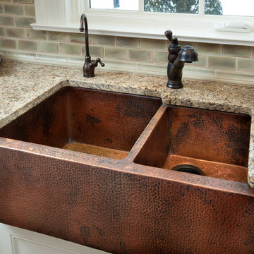 Copper farm sink