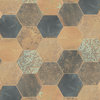 Maheno Hex Mix Porcelain Floor and Wall Tile