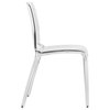 LeisureMod Murray Modern Dining Chair, Set of 4, Clear, MC20CL4