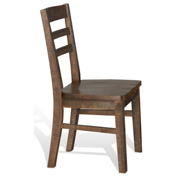Modern Farmhouse Solid Wood Base Dining Chair Ladderback Chair