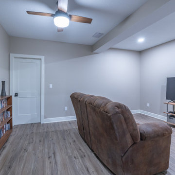 Basement Remodel with Family Room, Craft Studio, and More