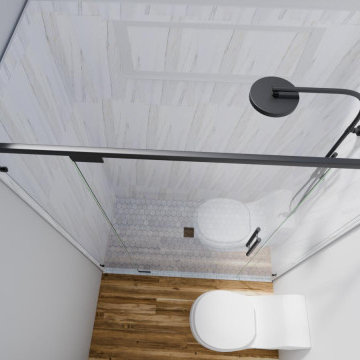 Modern Walk-In Shower & Bathroom Remodel | Solana Beach, CA