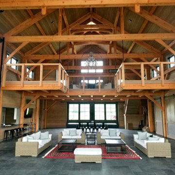 “The Wedding Barn” on a private lake.