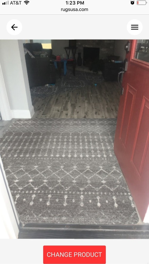 help pick a rug for my foyer.