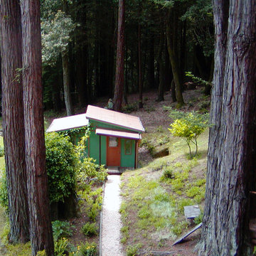 Reclaimed redwood studio
