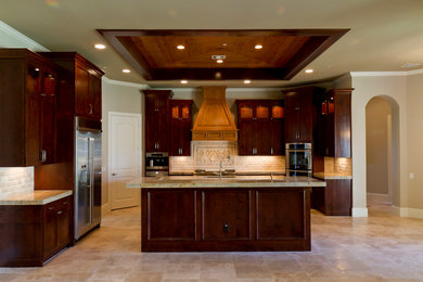 Photo of a traditional kitchen in Houston.
