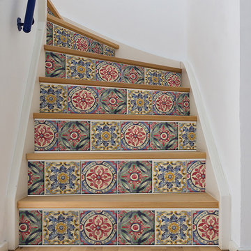 Peel and Stick Stair Stripes