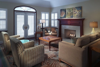 Trendy living room photo in Other