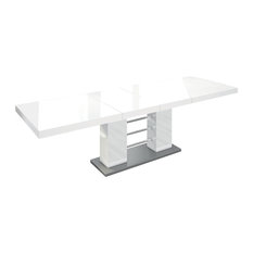 Linosa Extendable Dining Table, White
