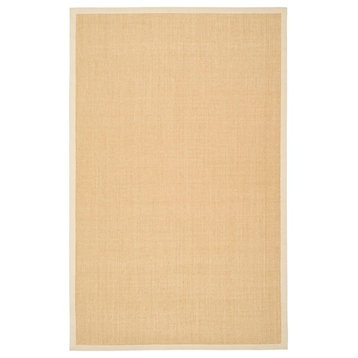 Safavieh Natural Fiber Collection NF441 Rug, Maize/Wheat, 4' X 6'