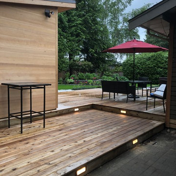 AFTER - multi-level deck with in-step lighting
