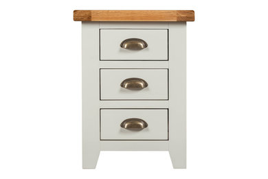 BEDSIDE TABLE WITH SOLID OAK TOP