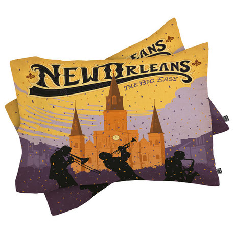 Deny Designs Anderson Design Group New Orleans 1 Pillow Shams, Queen