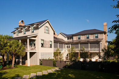 Beach style exterior home photo in Charleston