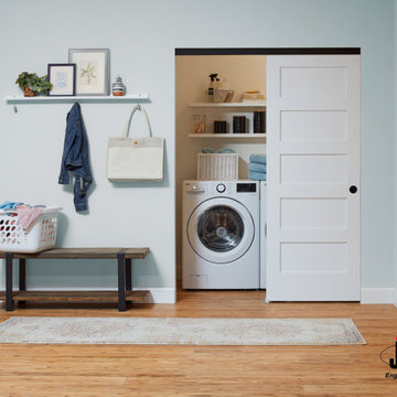 Laundry Closet with Bypass Hardware by Johnson