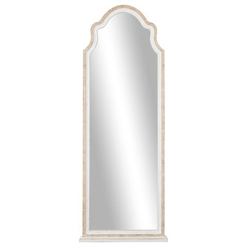 Country Cottage Brown Wood Wall Mirror 561614