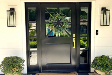 Example of an arts and crafts home design design in San Diego