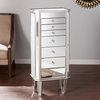 Margaux Mirrored Jewelry Armoire - Natural