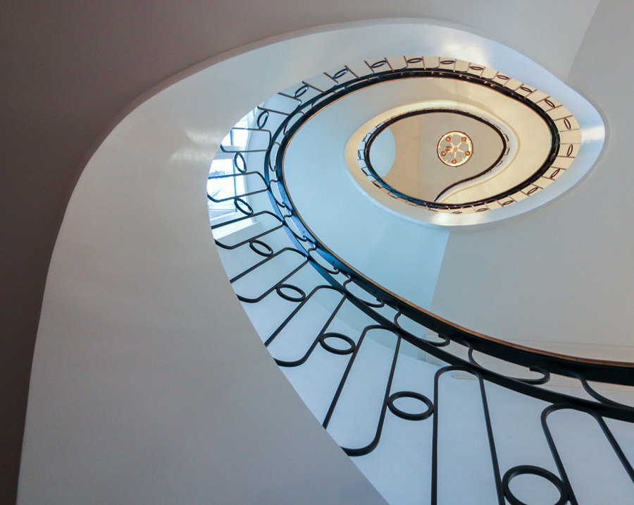 Sculptural/Elliptical Staircase Near Foreign Embassies in Wash. DC, 20008