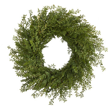 27" Mixed Grass Artificial Wreath