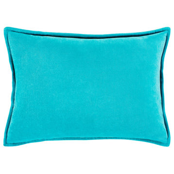 Cotton Velvet Pillow 13x19x4, Polyester Fill