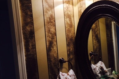 Example of a mid-sized trendy bathroom design in Charlotte