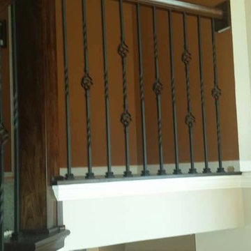 Iron spindles and new custom stair parts