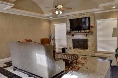 Inspiration for a rustic home design remodel in Austin