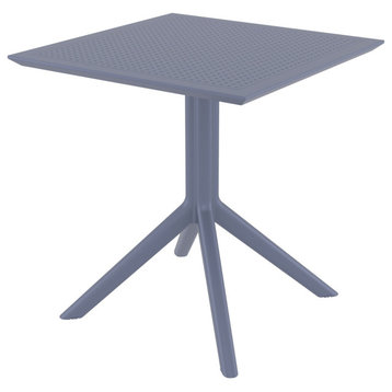 Sky Square Table 27 inch Dark Gray