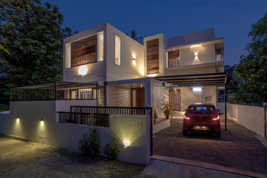 Inspiration for a modern exterior home remodel in Other