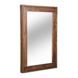 Walnut Wall Mirror - Wall Mirrors