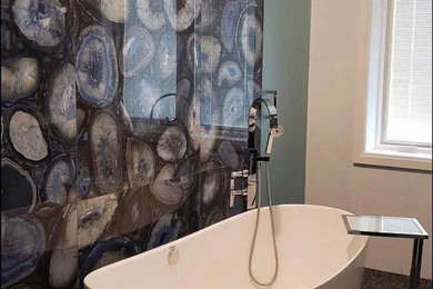 Inspiration for a contemporary bathroom remodel in New York
