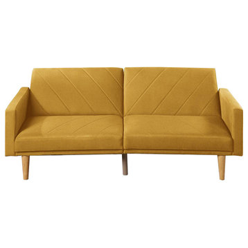 Living Room Adjustable Sofa, Mustard