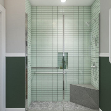 Full Bathroom Remodel - 3D Rendering